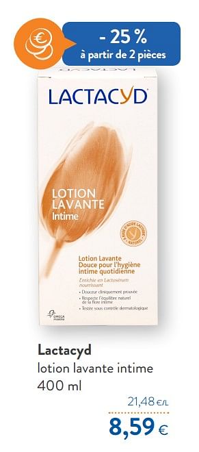 Promotions Lactacyd lotion lavante intime - Lactacyd - Valide de 23/09/2020 à 06/10/2020 chez OKay