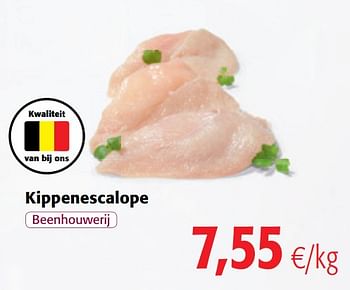 Promoties Kippenescalope - Huismerk - Colruyt - Geldig van 23/09/2020 tot 06/10/2020 bij Colruyt