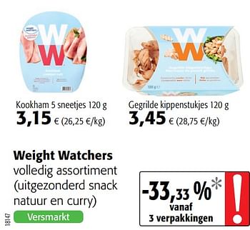 Promoties Weight watchers volledig assortiment - Weight Watchers - Geldig van 23/09/2020 tot 06/10/2020 bij Colruyt