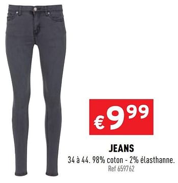 Promotions Jeans - Produit maison - Trafic  - Valide de 23/09/2020 à 27/09/2020 chez Trafic