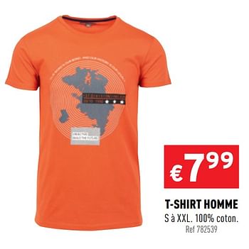 Promotions T-shirt homme - Produit maison - Trafic  - Valide de 23/09/2020 à 27/09/2020 chez Trafic