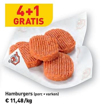 Promoties Hamburgers porc + varken - Huismerk - Renmans - Geldig van 25/09/2020 tot 01/10/2020 bij Renmans