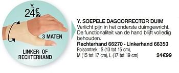 Promotions Soepele dagcorrector duim - Epitact - Valide de 22/09/2020 à 15/12/2020 chez Damart