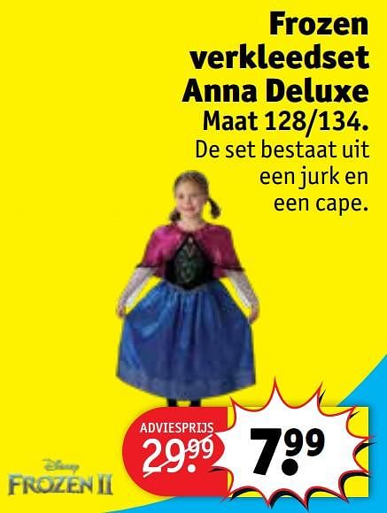 Disney Frozen Frozen verkleedset anna deluxe Promotie bij Kruidvat