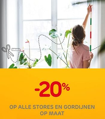 Promoties -20% op alle stores en gordijnen op maat - Huismerk - Brico - Geldig van 30/09/2020 tot 12/10/2020 bij Brico