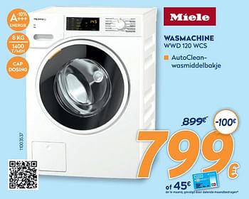 Promoties Miele wasmachine wwd 120 wcs - Miele - Geldig van 28/09/2020 tot 31/10/2020 bij Krefel