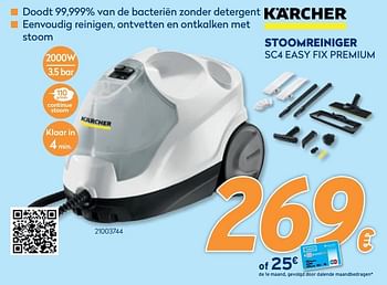 Promoties Karcher stoomreiniger sc4 easy fix premium - Kärcher - Geldig van 28/09/2020 tot 31/10/2020 bij Krefel