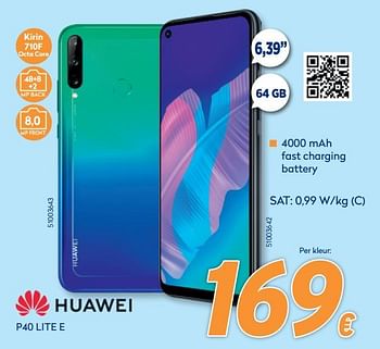 Promotions Huawei p40 lite e - Huawei - Valide de 28/09/2020 à 31/10/2020 chez Krefel