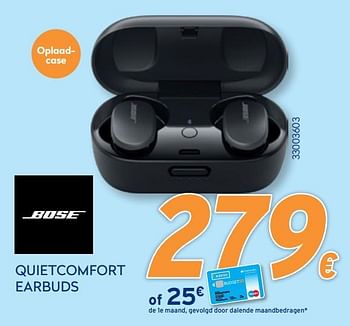Promoties Bose quietcomfort earbuds - Bose - Geldig van 28/09/2020 tot 31/10/2020 bij Krefel
