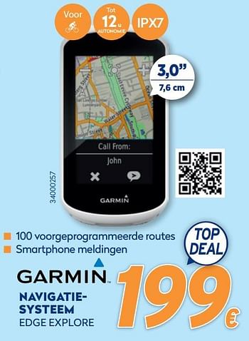 Promoties Garmin navigatiesysteem edge explore - Garmin - Geldig van 28/09/2020 tot 31/10/2020 bij Krefel