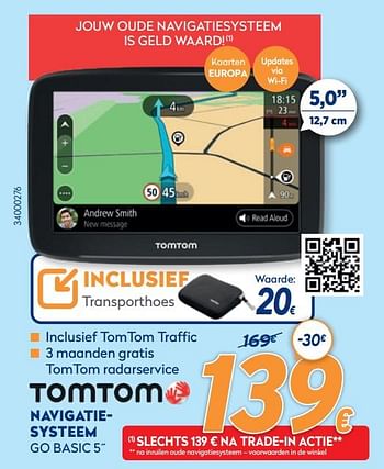 Promoties Tomtom navigatiesysteem go basic 5`` - TomTom - Geldig van 28/09/2020 tot 31/10/2020 bij Krefel