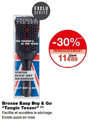 Promotions Brosse easy dry + go tangle teezer - Tangle Teezer - Valide de 23/09/2020 à 04/10/2020 chez MonoPrix