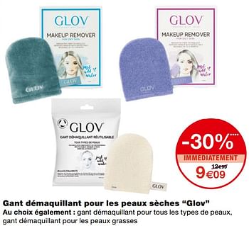 Promoties Gant démaquillant pour les peaux sèches glov - Huismerk - MonoPrix - Geldig van 23/09/2020 tot 04/10/2020 bij MonoPrix