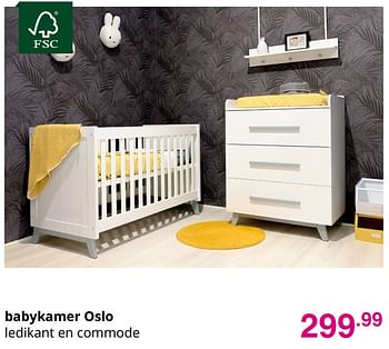 Promoties Babykamer oslo - Huismerk - Baby & Tiener Megastore - Geldig van 27/09/2020 tot 02/10/2020 bij Baby & Tiener Megastore