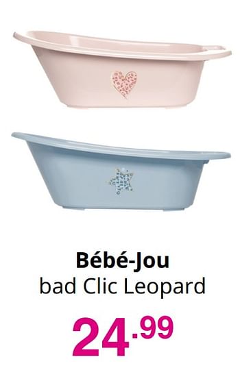 Promotions Bébé-jou bad clic leopard - Bebe-jou - Valide de 27/09/2020 à 02/10/2020 chez Baby & Tiener Megastore