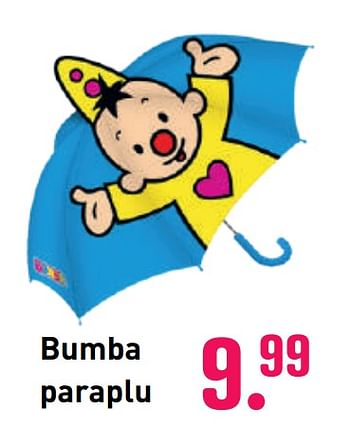 Promoties Bumba paraplu - Studio 100 - Geldig van 04/10/2020 tot 06/12/2020 bij Multi Bazar