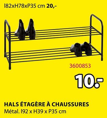 Promoties Hals étagère à chaussures - Huismerk - Jysk - Geldig van 21/09/2020 tot 04/10/2020 bij Jysk