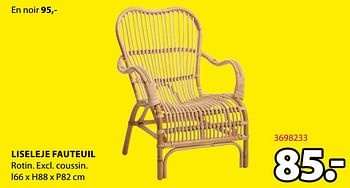 Promotions Liseleje fauteuil - Produit Maison - Jysk - Valide de 21/09/2020 à 04/10/2020 chez Jysk