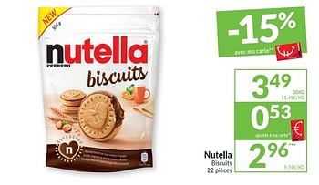 Promotions Nutella biscuits - Nutella - Valide de 29/09/2020 à 04/10/2020 chez Intermarche