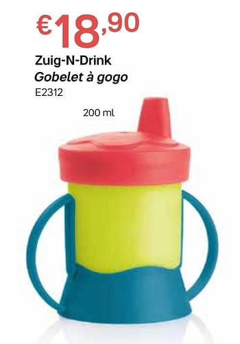 Produit Maison Tupperware Zuig N Drink Gobelet A Gogo En Promotion Chez Tupperware