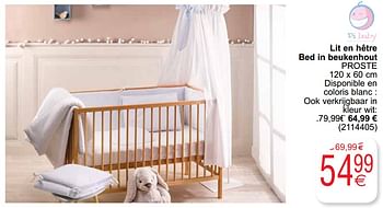 Di Baby Lit En Hetre Bed In Beukenhout Proste En Promotion Chez Cora