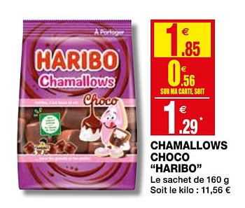Promotions Chamallows sur ma carte, soit choco haribo - Haribo - Valide de 23/09/2020 à 04/10/2020 chez Coccinelle