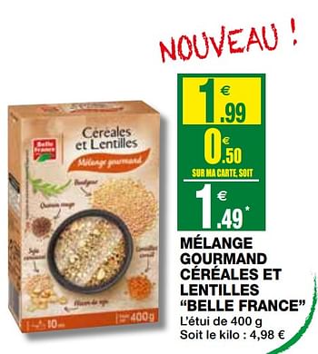 Promotions Mélange gourmand céréales et lentilles belle france - Belle France - Valide de 23/09/2020 à 04/10/2020 chez Coccinelle