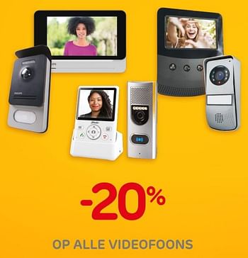 Promoties -20% op alle videofoons - Philips - Geldig van 30/09/2020 tot 12/10/2020 bij BricoPlanit