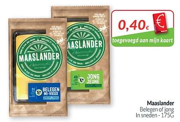 Promoties Maaslander belegen of jong - Maaslander - Geldig van 01/10/2020 tot 31/10/2020 bij Intermarche