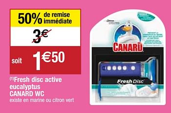 Promoties Fresh disc active eucalyptus canard wc - Canard WC - Geldig van 28/09/2020 tot 04/10/2020 bij Migros