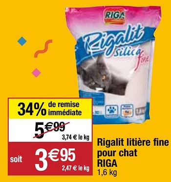 Promotions Rigalit litière fine pour chat riga - Riga - Valide de 28/09/2020 à 04/10/2020 chez Migros