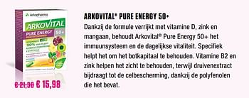 Promoties Arkovital pure energy 50+ - Arkopharma - Geldig van 01/10/2020 tot 30/11/2020 bij Medi-Market