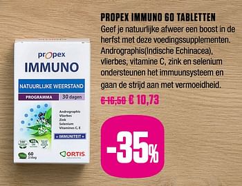 Promoties Propex immuno 60 tabletten - Propex - Geldig van 01/10/2020 tot 30/11/2020 bij Medi-Market