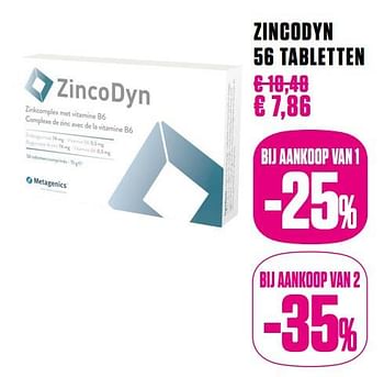 Promoties Zink - ZincoDyn - Geldig van 01/10/2020 tot 30/11/2020 bij Medi-Market