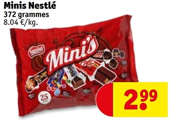 Promoties Minis nestlé - Nestlé - Geldig van 29/09/2020 tot 04/10/2020 bij Kruidvat