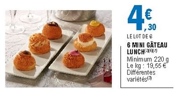 Produit Maison E Leclerc 6 Mini Gateau Lunch En Promotion Chez E Leclerc