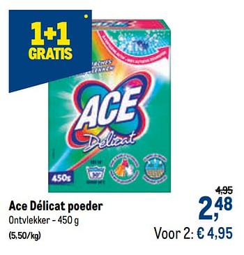 Promoties Ace délicat poeder - Ace - Geldig van 07/10/2020 tot 20/10/2020 bij Makro
