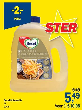 Promoties Becel frituurolie - Becel - Geldig van 07/10/2020 tot 20/10/2020 bij Makro