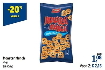 Promoties Monster munch - lorenz - Geldig van 07/10/2020 tot 20/10/2020 bij Makro