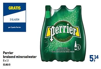 Promoties Perrier bruisend mineraalwater - Perrier - Geldig van 07/10/2020 tot 20/10/2020 bij Makro