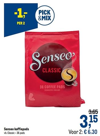 Promoties Senseo koffiepads classic - Douwe Egberts - Geldig van 07/10/2020 tot 20/10/2020 bij Makro