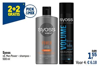 Promoties Syoss men power - shampoo - Syoss - Geldig van 07/10/2020 tot 20/10/2020 bij Makro