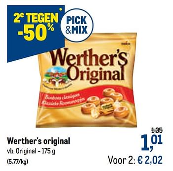 Promoties Werther`s original - Werther's Original - Geldig van 07/10/2020 tot 20/10/2020 bij Makro