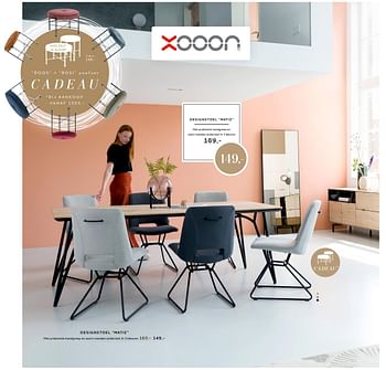 Promoties Designstoel matiz - Huismerk - Xooon - Geldig van 01/10/2020 tot 28/10/2020 bij Xooon