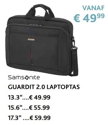 Promoties Guardit 2.0 laptoptas - Samsonite - Geldig van 14/09/2020 tot 31/10/2020 bij Exellent