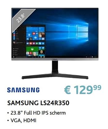 Promoties Samsung ls24r350 - Samsung - Geldig van 14/09/2020 tot 31/10/2020 bij Exellent