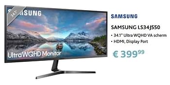 Promoties Samsung ls34j550 - Samsung - Geldig van 14/09/2020 tot 31/10/2020 bij Exellent