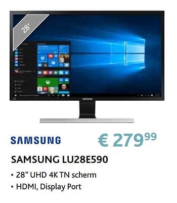 Promoties Samsung lu28e590 - Samsung - Geldig van 14/09/2020 tot 31/10/2020 bij Exellent