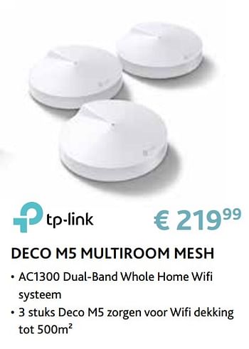 Promoties Tp-link deco m5 multiroom mesh - TP-LINK - Geldig van 14/09/2020 tot 31/10/2020 bij Exellent