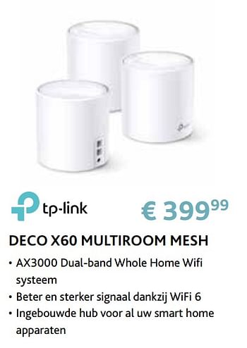 Promotions Tp-link deco x60 multiroom mesh - TP-LINK - Valide de 14/09/2020 à 31/10/2020 chez Exellent